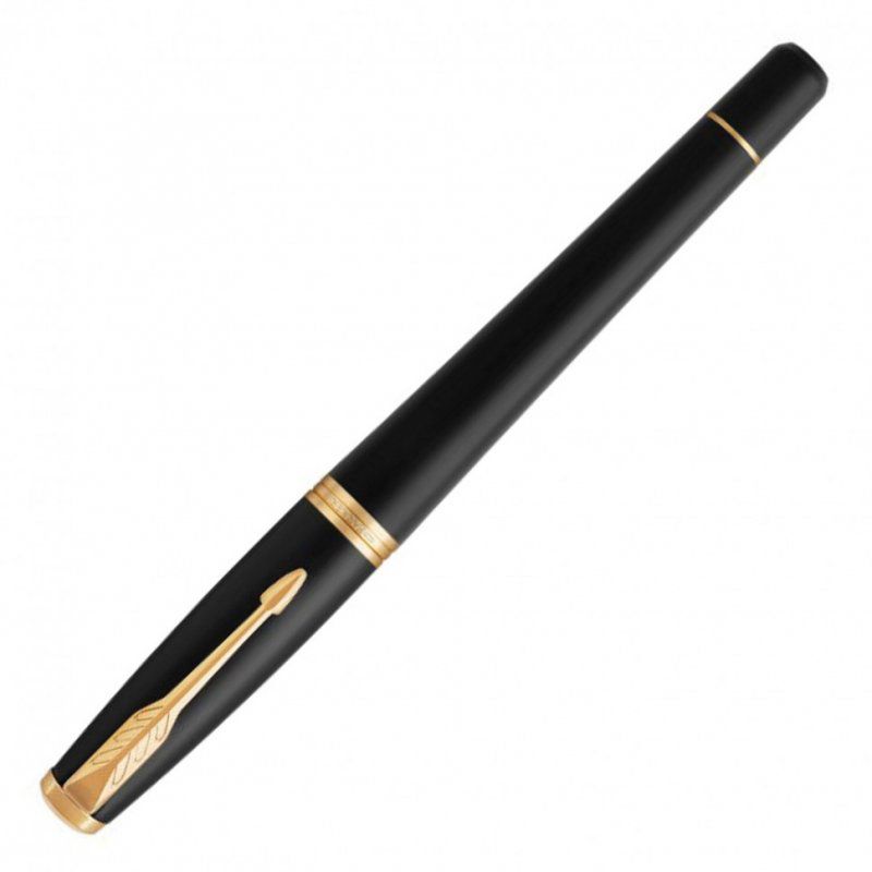 Ручка перьевая Parker "Urban Core Muted Black GT" черный матовый лак позолота синяя 142576 (1)