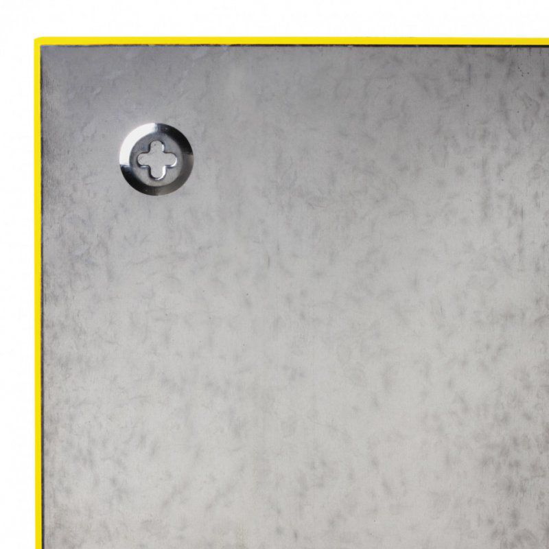 Доска магнитно-маркерная стеклянная 45х45 см 3 магнита желтая Brauberg 236739 (1)