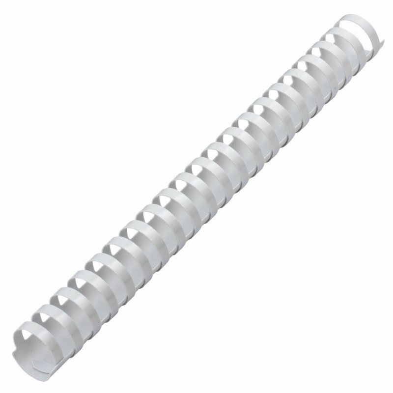 Пружины пластик. для переплета к-т 50 шт. 28 мм (для сшив. 201-240 л.) белые Brauberg 530817 (1)
