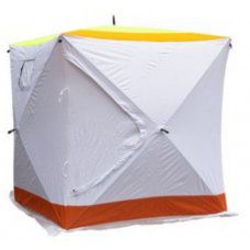 Зимняя палатка куб Indiana 200х200 цвет белый/оранжевый