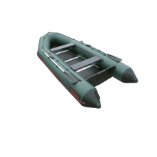Надувная лодка Лидер Тайга-340 Киль (под мотор 15 л.с., зеленая)