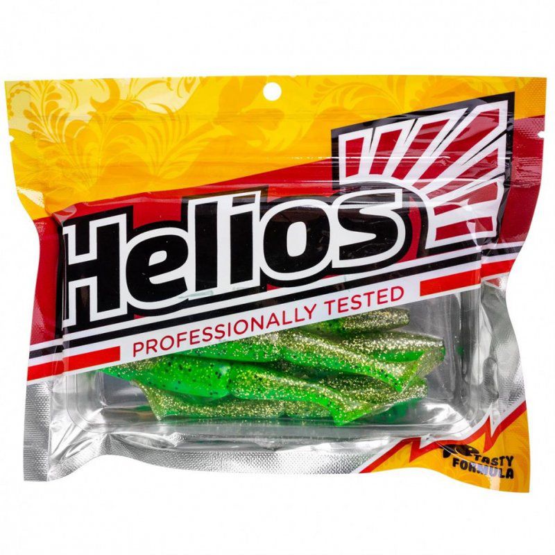 Виброхвост Helios Guru 4,0"/10,16 см, цвет Green Peas 7 шт HS-30-051