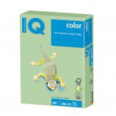 Бумага цветная для принтера IQ Color А3, 160 г/м2, 250 листов, зеленая, MG28