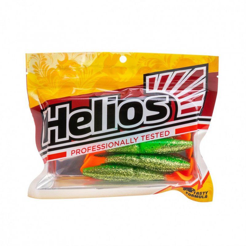 Виброхвост Helios Guru 4,0"/10,16 см, цвет Green Peas OT 7 шт HS-30-054