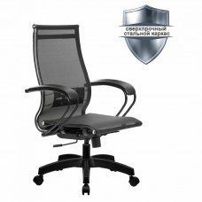 Кресло офисное Метта К-9 пластик сиденье и спинка регулируемые черное 532472 (1)