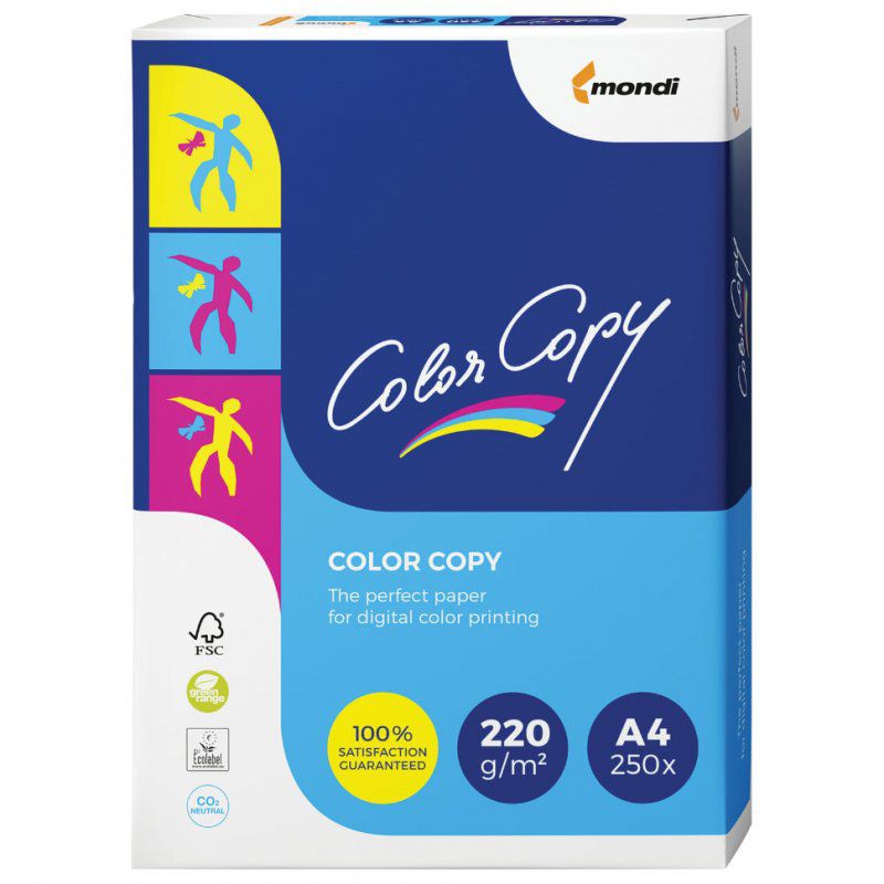 Бумага для цветной лазерной печати Color Copy А4, 220 г/м2, 250 листов