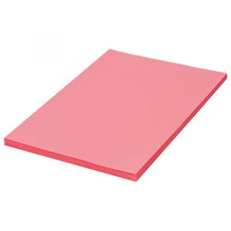 Бумага цветная для принтера Brauberg А4, 80 г/м2, 100 листов, розовая 112455