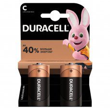 Батарейки алкалиновые Duracell Basic LR14 (С) 2 шт (450428)