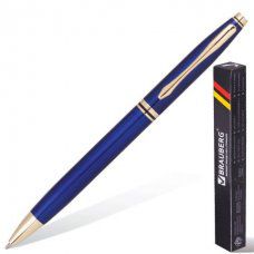 Ручка шариковая Brauberg De Luxe Blue линия 0,7 мм 141412