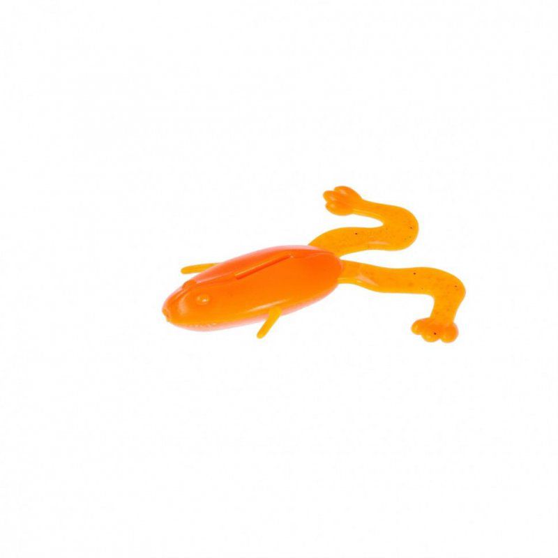 Лягушка Helios Crazy Frog 2,36"/6,0 см, цвет Orange & Sparkles 10 шт HS-22-022