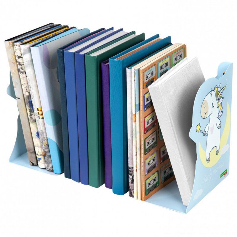 Подставка-держатель для книг и учебников фигурная BRAUBERG KIDS Unicorn металл 238069 (1)
