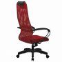 Кресло офисное Metta SU-B-8 ткань/сетка, красное