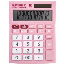 Калькулятор настольный Brauberg Ultra PASTEL-12-PK 12 разрядов 250503