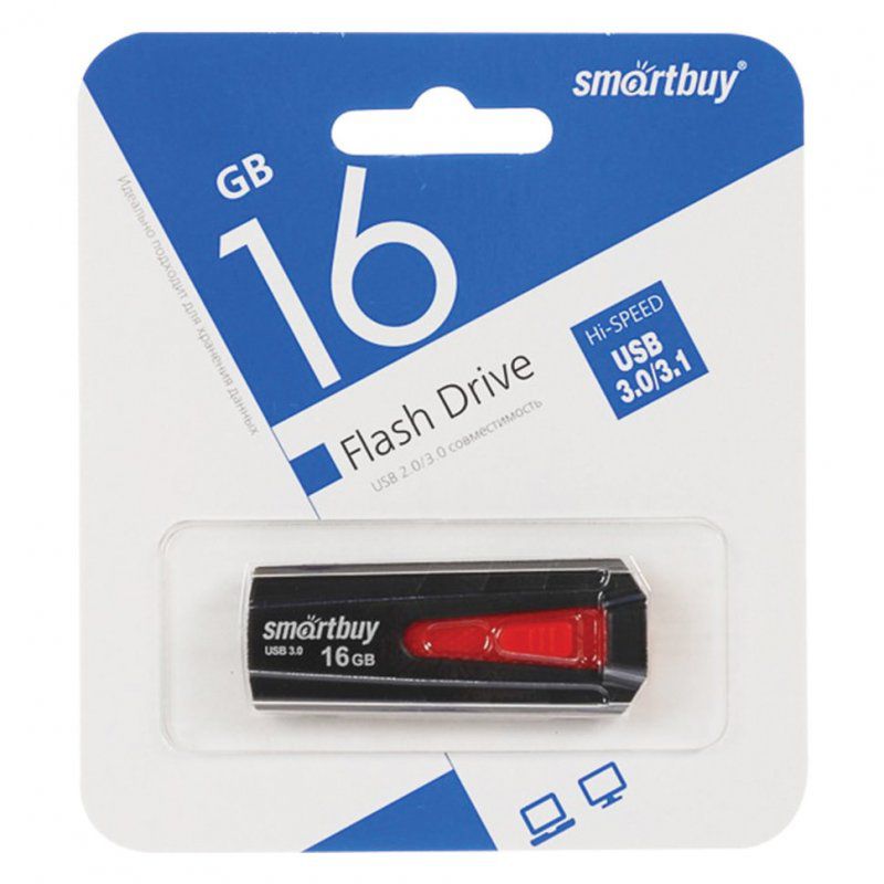 Флешка 16 GB Smartbuy Iron USB 3.0 (SB16GBIR-K3)
