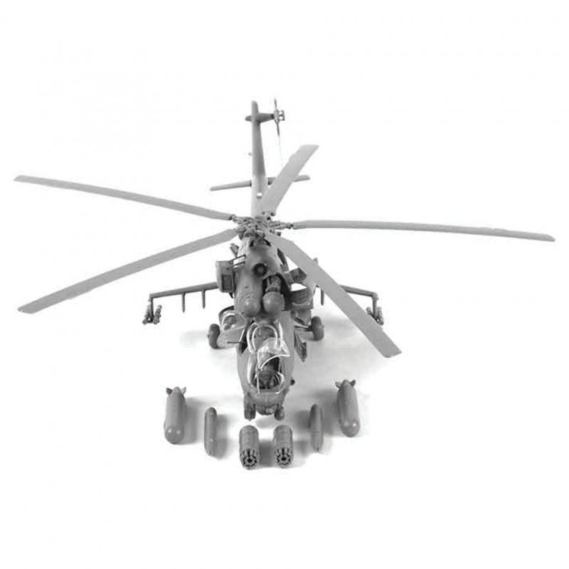 Сборная модель Звезда Ударный советский вертолет Ми-24В/ВП Крокодил (1:72) 7293
