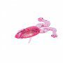 Лягушка Helios Crazy Frog 2,36"/6,0 см, цвет Silver Sparkles & Pink 10 шт HS-22-035