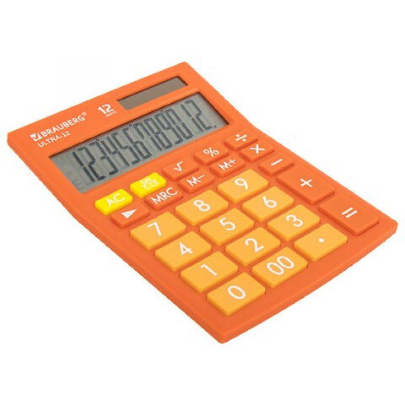 Калькулятор настольный Brauberg Ultra-12-RG 12 разрядов 250495