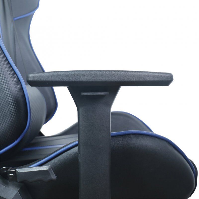 Кресло компьютерное Brabix GT Carbon GM-120 экокожа, черно-синее 531930