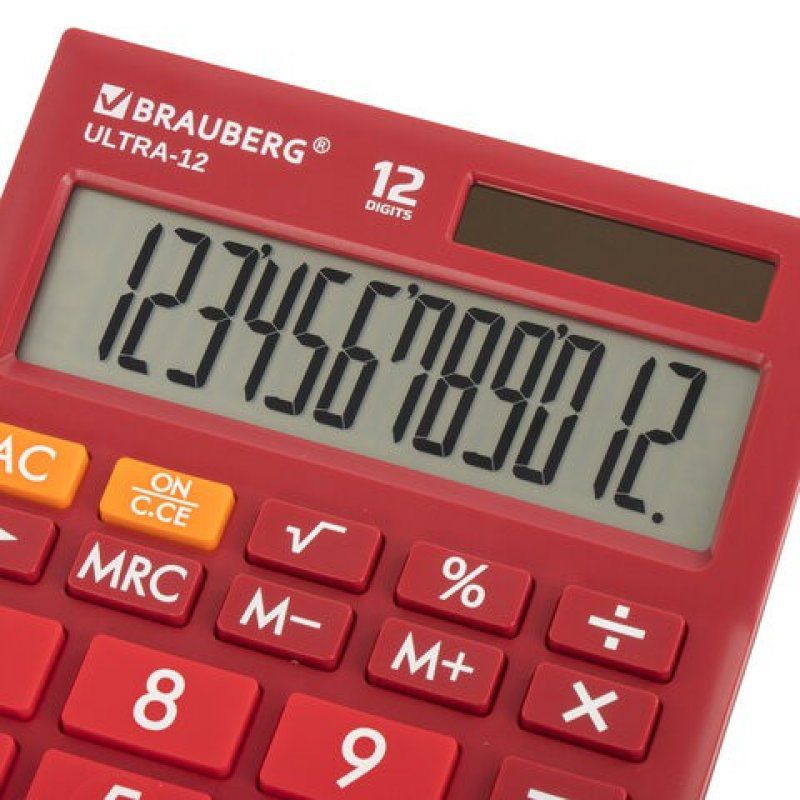 Калькулятор настольный Brauberg Ultra-12-WR 12 разрядов 250494