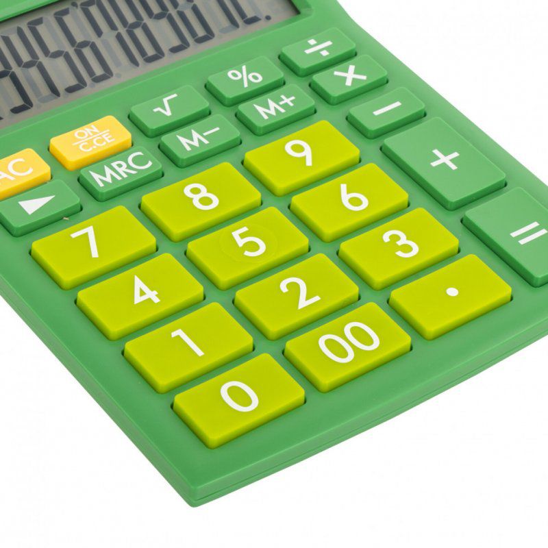 Калькулятор настольный Brauberg Ultra-12-GN (192x143 мм) 12 раз. двойн. пит. зеленый 250493 (1)