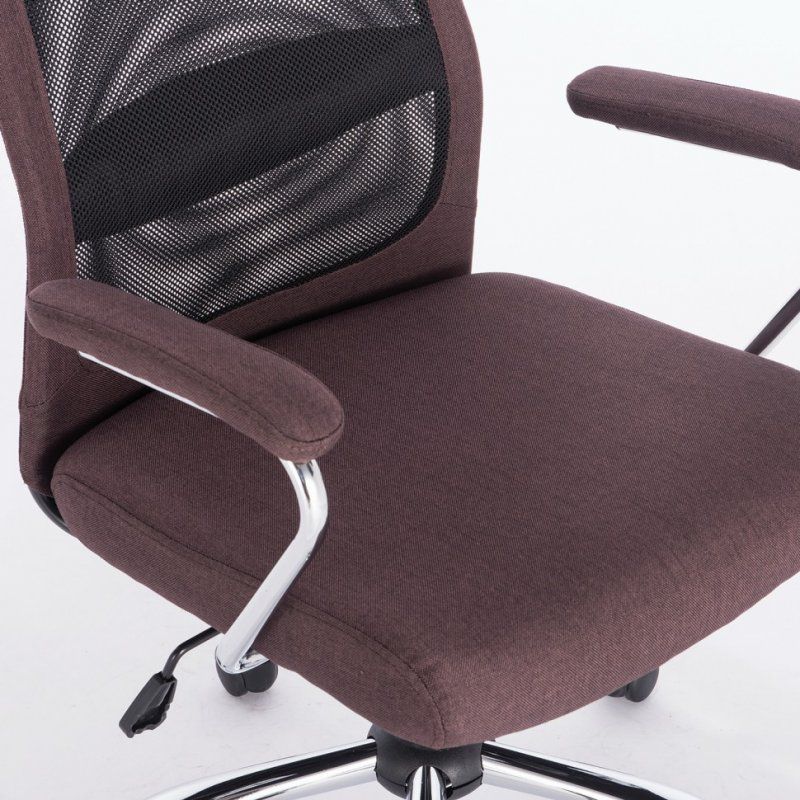 Кресло офисное Brabix Flight EX-540 ткань/сетка, коричневое 531849