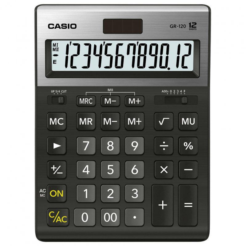 Калькулятор настольный Casio GR-120-W-EP 12 разрядов 250447