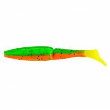 Виброхвост Helios Guru 5,0"/12,7 см, цвет Pepper Green & Orange LT 5 шт HS-31-032