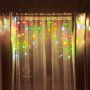 Светодиодная гирлянда для дома (мультиколор) Vegas Бахрома 48 LED, 12 нитей, 2х0,6 м, 220V 55114