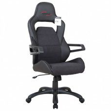 Кресло компьютерное Brabix Nitro GM-001 ткань/экокожа, черное 531817