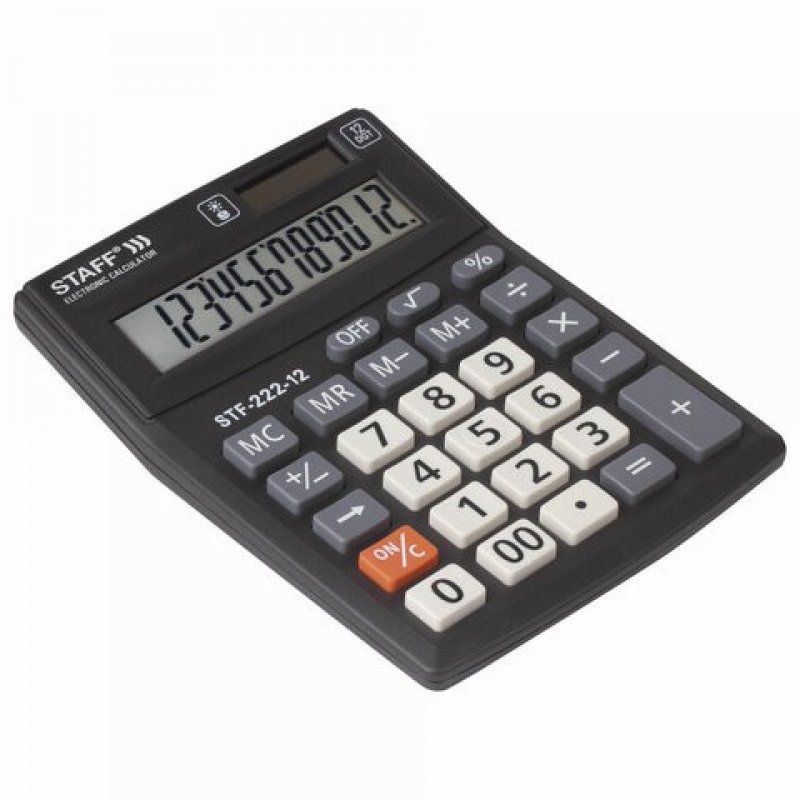 Калькулятор настольный Staff Plus STF-222 12 разрядов 250420