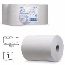 Полотенца бумаж рулонные KIMBERLY-CLARK Scott к-т 6 шт Slimroll 165 м белые 126123 (1)