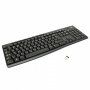 Клавиатура беспроводная LOGITECH K270 104 клавиши + 8 доп клавиш мультим черная 511448 (1)
