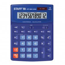 Калькулятор настольный Staff STF-888-12-BU 12 разрядов 250455