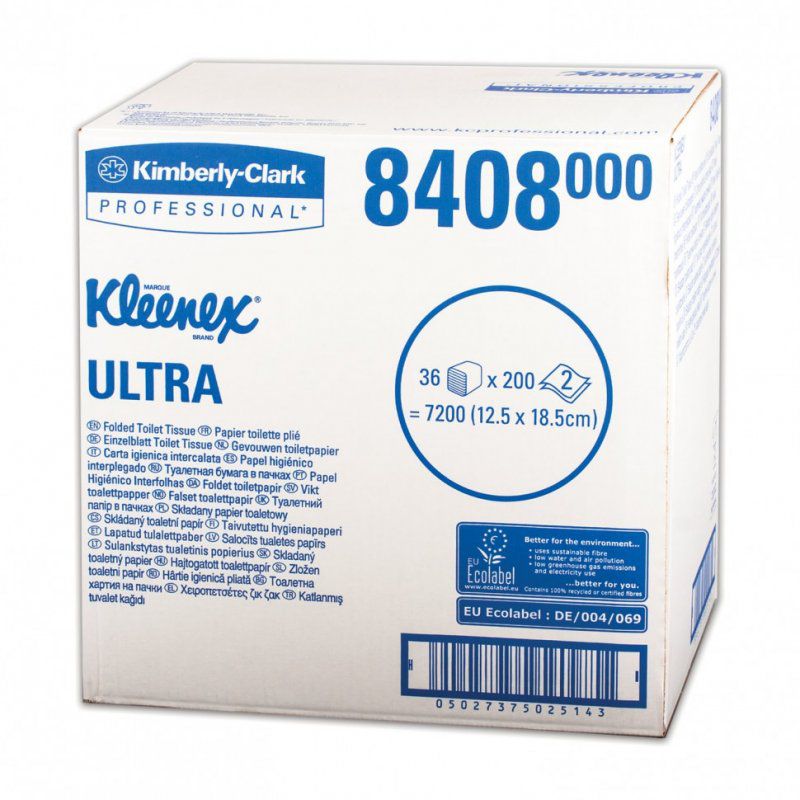 Бумага туалетная KIMBERLY-CLARK Kleenex к-т 36 шт Ultra лая 200 л 2-сл 601545 126128 (1)