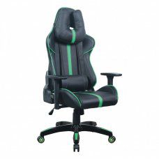 Кресло компьютерное Brabix GT Carbon GM-120 экокожа, черно-зеленое 531929