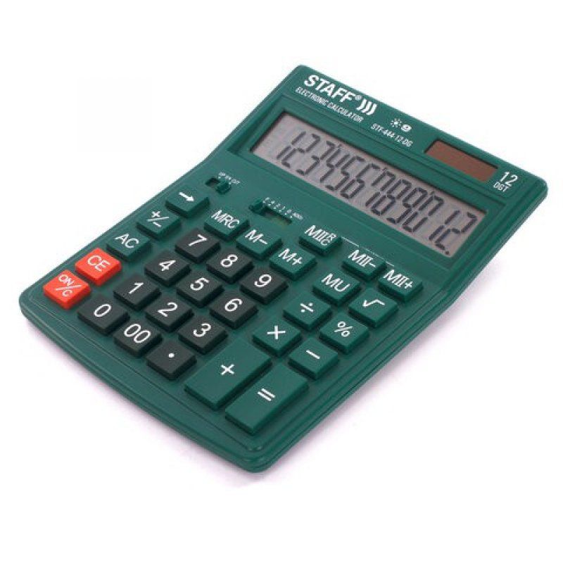 Калькулятор настольный Staff STF-444-12-DG 12 разрядов 250464