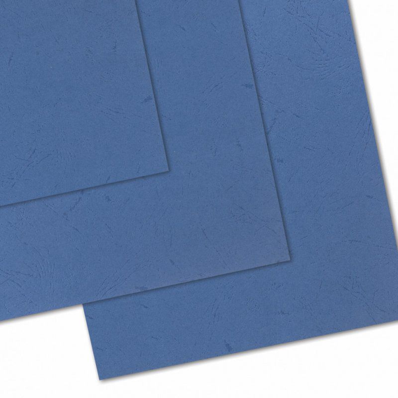Обложки картонные для переплета А3 к-т 100 шт. под кожу 230 г/м2 синие Brauberg 532156 (1)