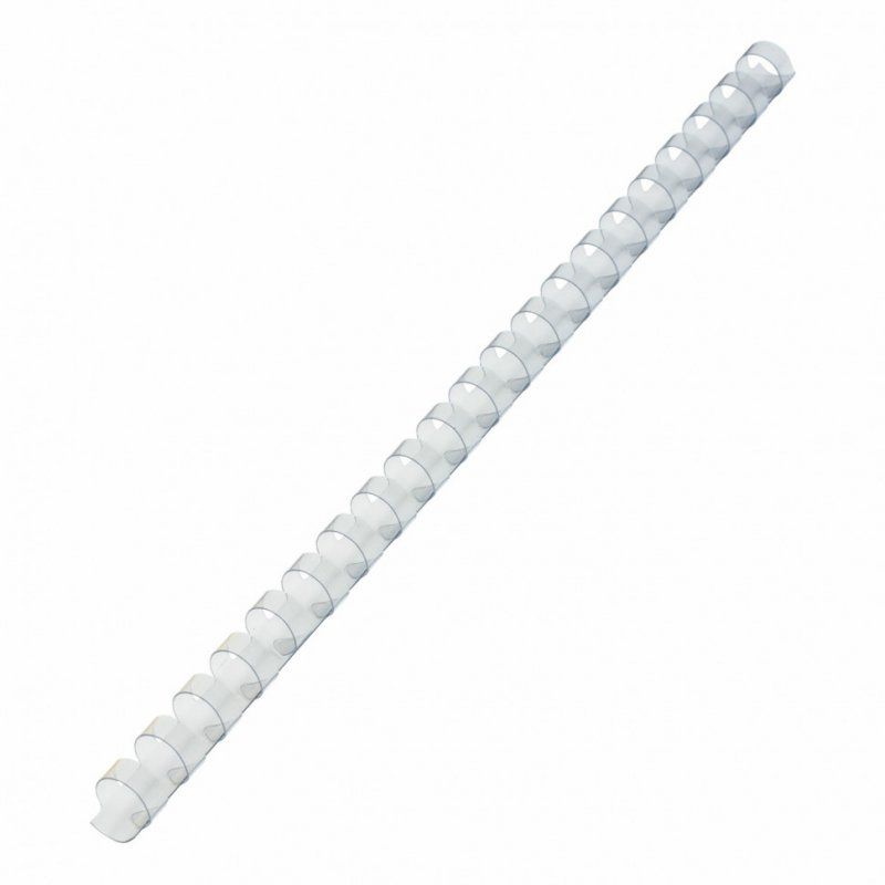 Пружины пластик. для перепл. к-т 100 шт 12 мм (для сшив. 56-80 л.) прозрачные Brauberg 530916 (1)