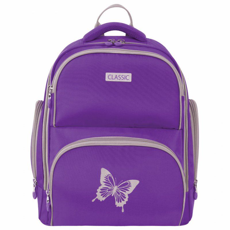 Ранец для девочек Brauberg Classic Butterfly 18 л 228830