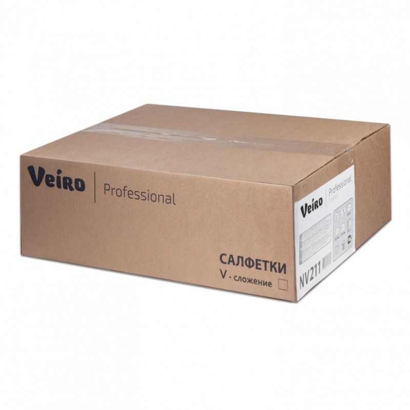 Салфетки Veiro Professional Comfort комп. 15 шт. х 220 шт. 2-слойные белые 21х16,2 127092 (1)