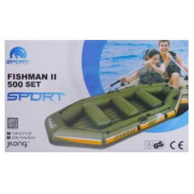 Лодка надувная Fishman II 500 BOAT (весла+насос) JL007212N