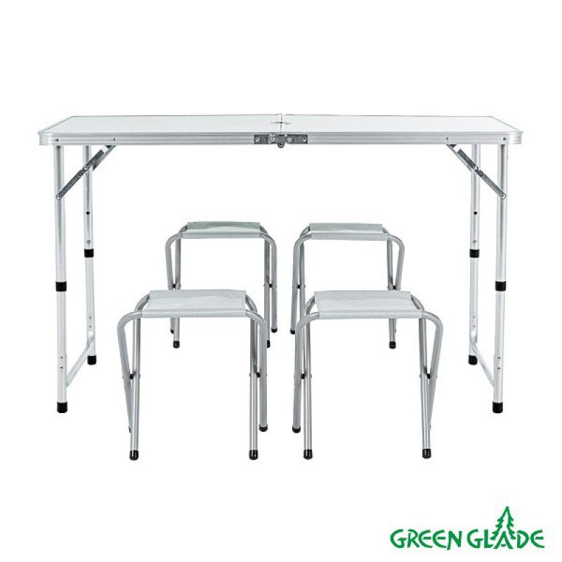 Набор мебели для пикника Green Glade мраморный белый M790-1