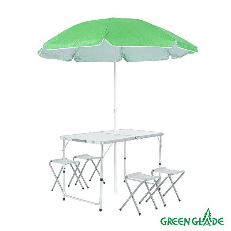 Набор мебели для пикника Green Glade мраморный белый M790-1