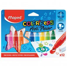 Фломастеры смываемые Maped Color'Peps Jumbo Mini 12 цветов 846612