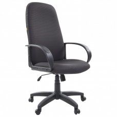 Кресло офисное СН 279 высокая спинка с подлокотниками черное-серое 1138104 531306 (1)
