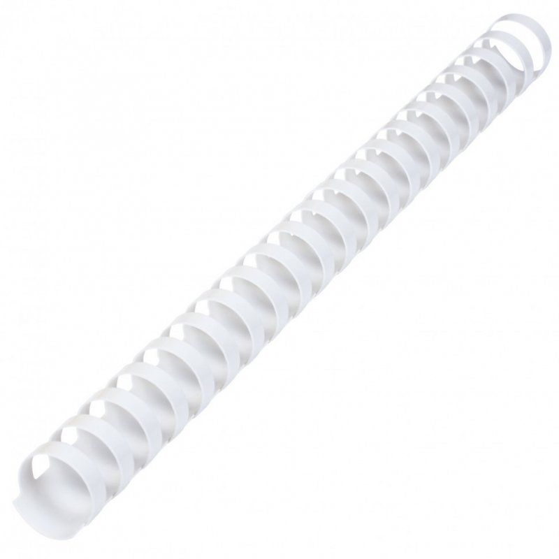 Пружины пластик. для переплета к-т 50 шт 22 мм (для сшив. 151-180 л.) белые Brauberg 530927 (1)