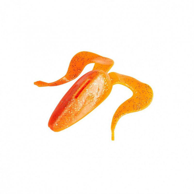 Лягушка Helios Frog 2,56"/6,5 см, цвет Orange & Sparkles 7 шт HS-21-022