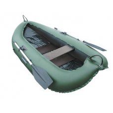 Надувная лодка Лидер Компакт-240 гребная (зеленая)