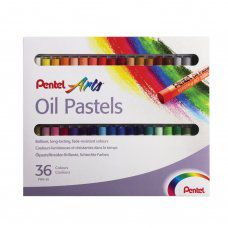 Пастель масляная художественная Pentel Oil Pastels 36 цветов круглое сечение PHN4-36