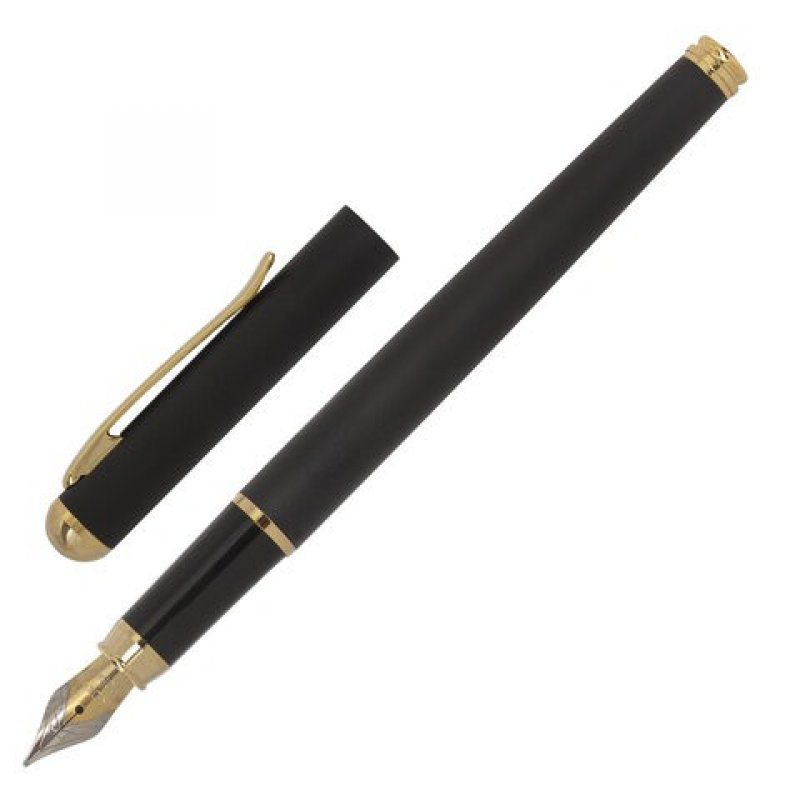 Ручка подарочная перьевая Brauberg Maestro линия 0,5 мм синяя 143471